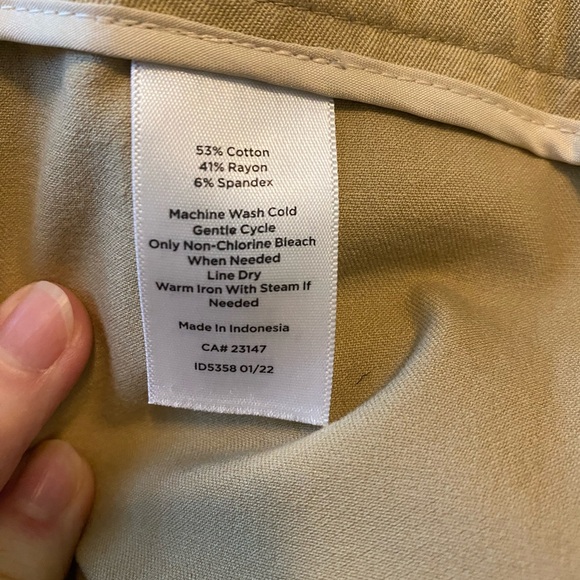 Talbots Chatham Ankle Pant Khaki Tan size 10P - Picture 9 of 10